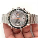 1:1 OM Factory Omega Speedmaster Racing 9900 Watch Stainless Steel Gray Dial